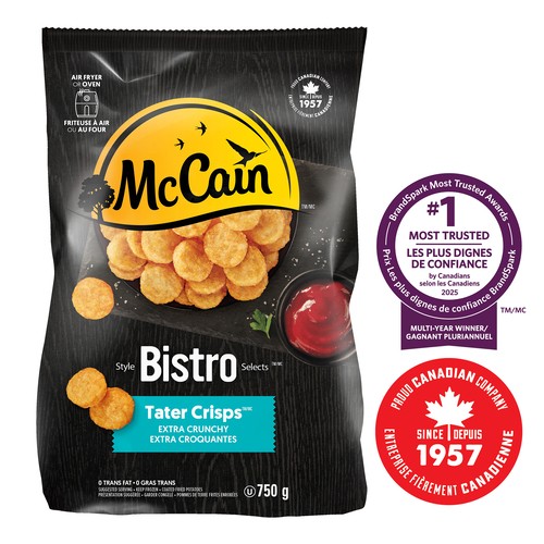 McCain Frozen Bistro Selects Tater Crisps Extra Crunchy 750 g