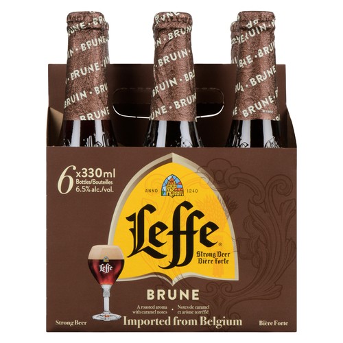 Leffe Beer Strong Brown 6.5% Alcohol 6 x 330 ml (bottles)