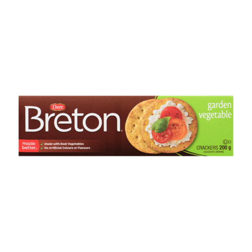 Dare Breton Crackers Garden Vegetable 200 g