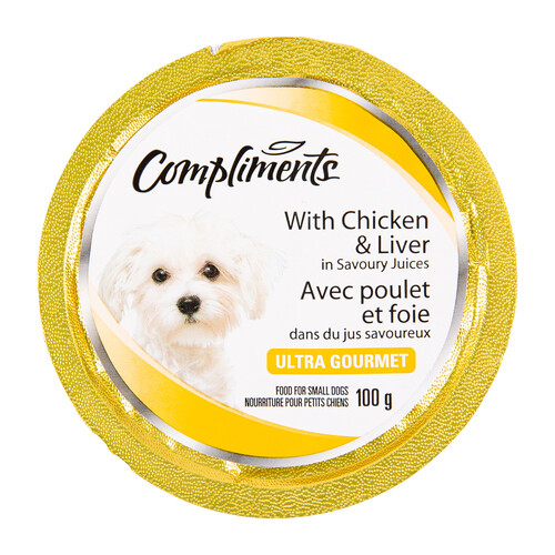 Compliments Dog Food Ultra Gourmet With Chicken & Liver 100 g