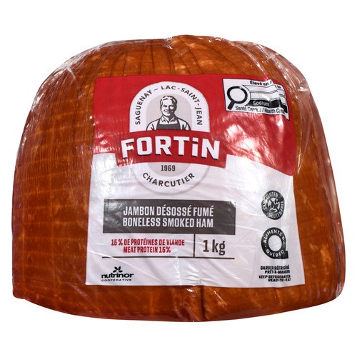 Charcuterie Gluten Free Fortin Quarter Ham Smoked Boneless 1 kg