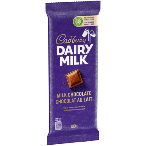 Cadbury Dairy Milk Chocolate Bar Classic Creamy 100 g