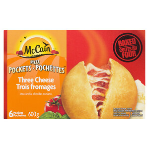 Voila Online Grocery Delivery Mccain Pizza Pockets Three Cheese 6 Pockets 600 G