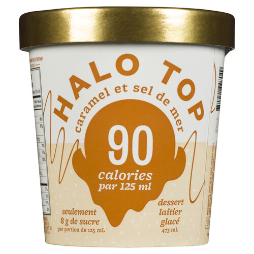 Halo Top Dessert glacé caramel sel de mer 473 ml