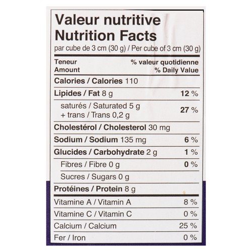 Bergeron Lactose Free Pieces Cheese Coureur Des Bois Cumin 200 g