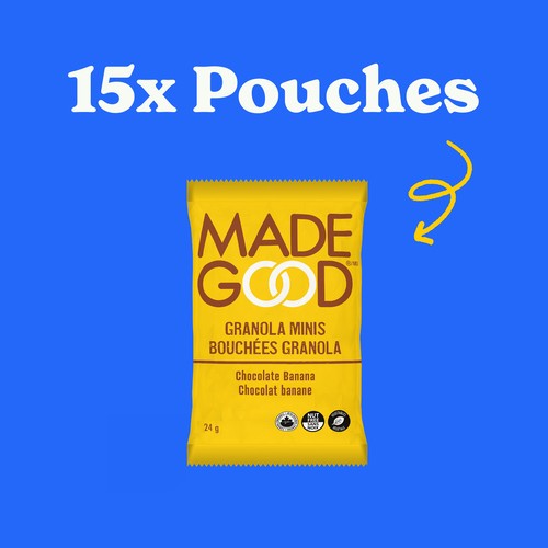 Made Good Organic Granola Minis Chocolate Banana Value Size 15 x 24 g