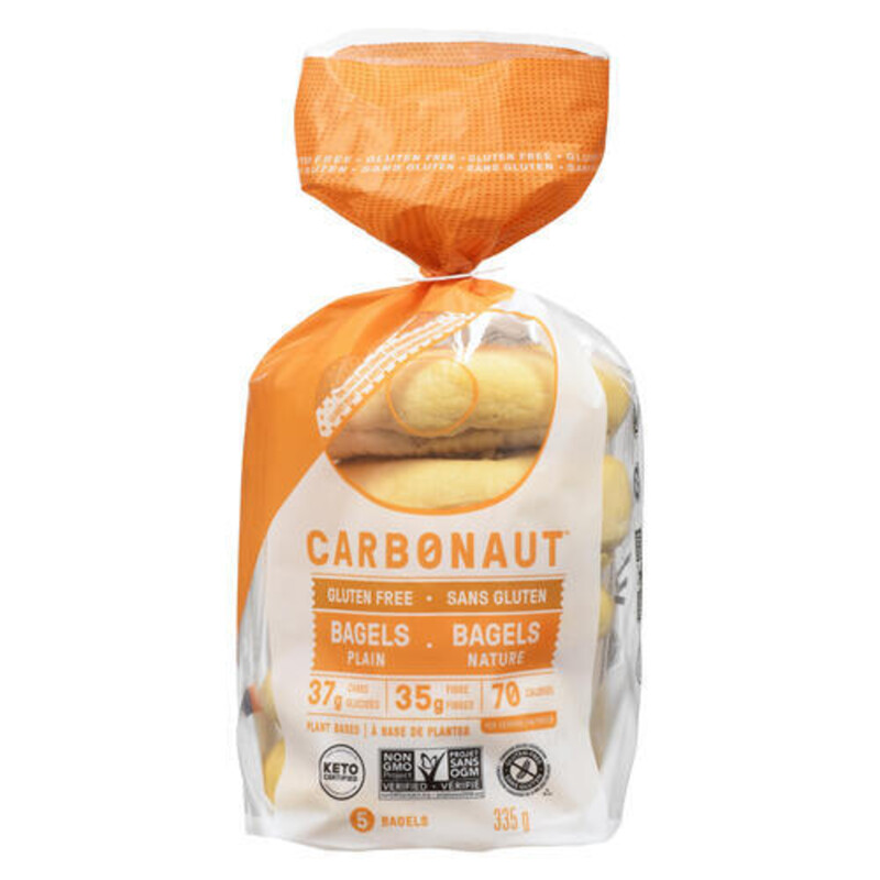 Carbonaut GlutenFree Bagel Plain 335 g (frozen) Voilà Online