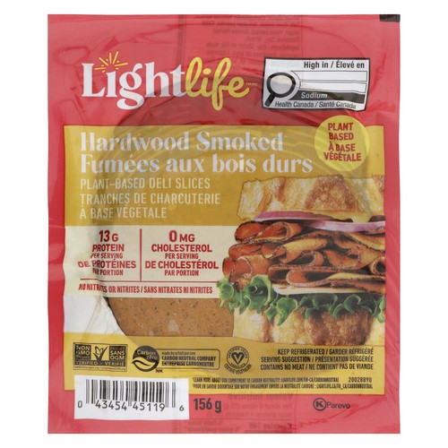 LightLife Plant-Based Deli Slices Hardwood Smoked 156 g