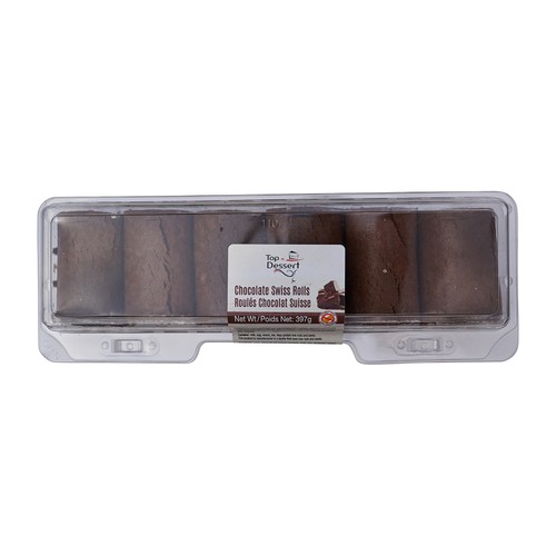 Top Dessert Swiss Rolls Chocolate 397 g (frozen)