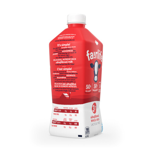 Fairlife Lactose-Free Ultrafiltered 3.25% Whole Milk 1.5 L (bottle)