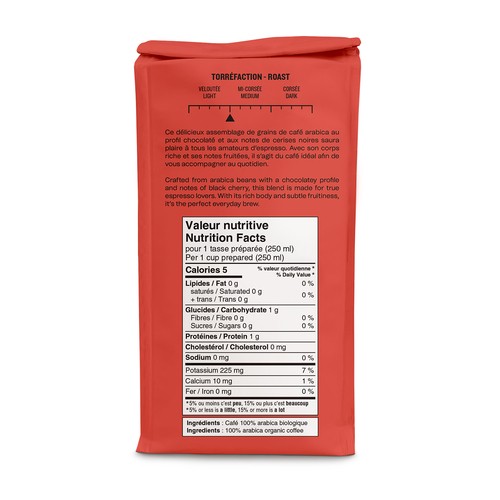 Café William Beans Medium Roast Espresso Grind Vision 300 g