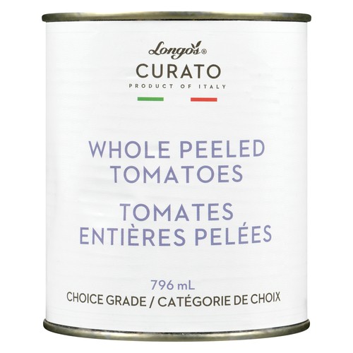 Longo's Canned Whole Peeled Tomatoes 796 ml