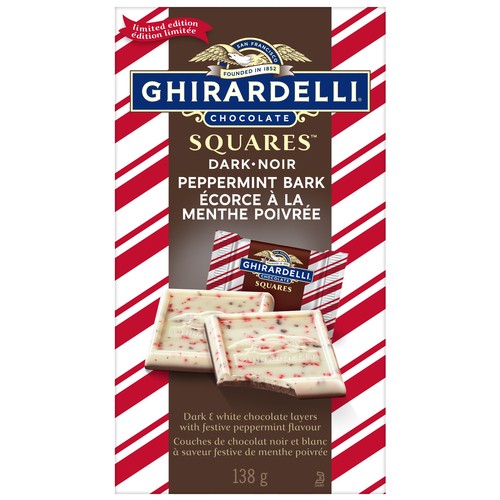 Ghirardelli Dark Chocolate Squares Peppermint Bark 138 g