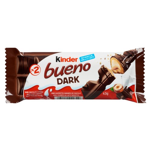 Kinder Bueno Dark Chocolate Covered Wafers 43 g