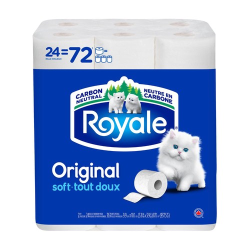 Royale Toilet Paper Original 2-Ply 24 Rolls x 363 Sheets