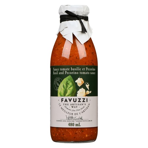 Favuzzi Tomato Sauce Basil And Pecorino 480 ml