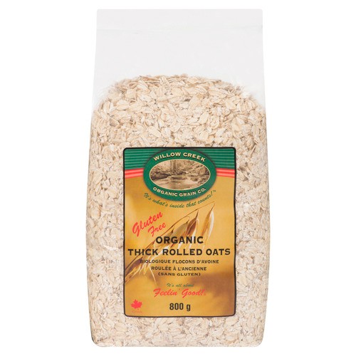 Willow Creek Organic Grain Co. Thick Gluten-Free Organic Roll Oat 800 g