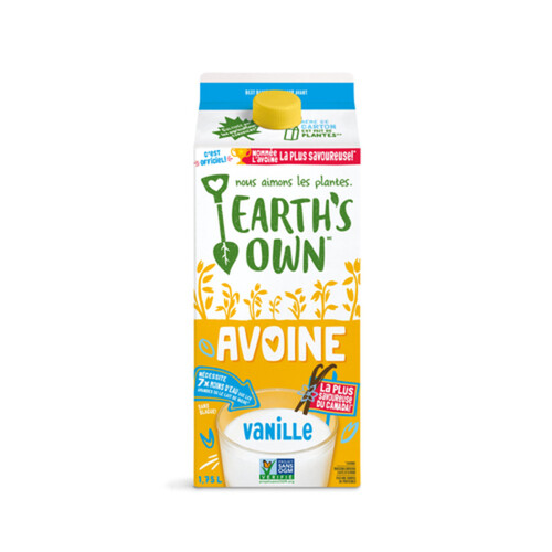 Earth's Own Oat Milk Vanilla Plant-Based Beverage Dairy-Free 1.75 L