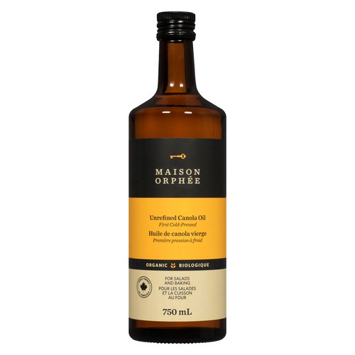 Maison Orphée Organic Unrefined Canola Oil 750 ml