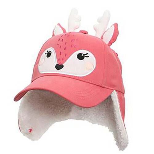 FlapJack 3D Winter Cap With Ear Flaps Deer Medium 1 Count