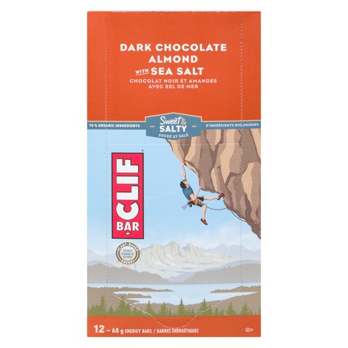 Clif Energy Bar Dark Chocolate Almond Sweet & Salty 12 x 68 g