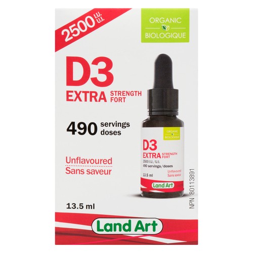 Land Art D3 2500 IU Vitamin 13.5 ml