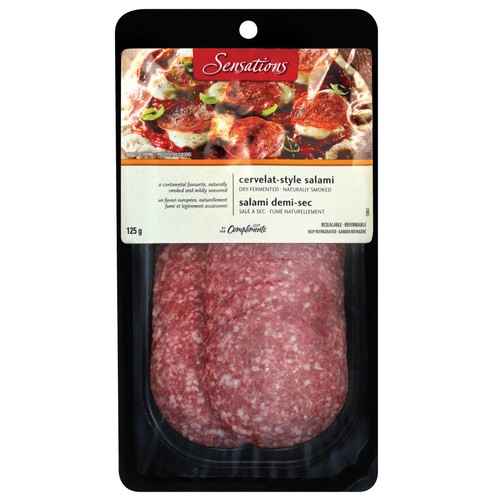 Sensations Cervelat Salami Sliced Meat 125 g