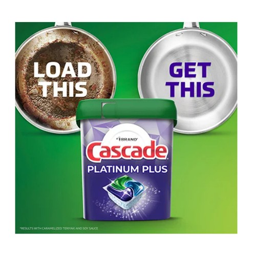 Cascade Platinum Plus Dishwasher Detergent Action Pack Fresh Scent 12 EA