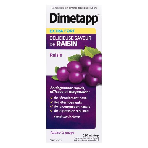 Dimetapp Extra Strength Cold Syrup 250 ml