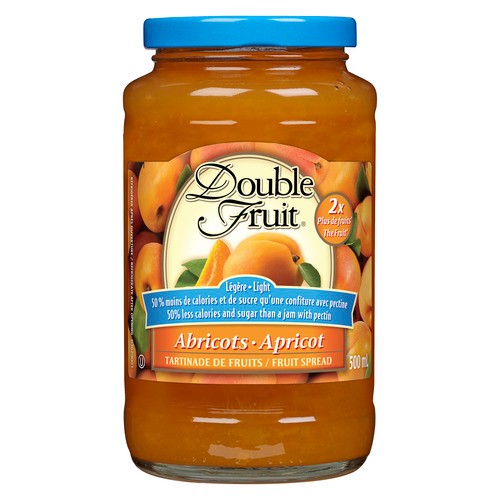 Double Fruit Jam Ultra Light Apricot 500 ml