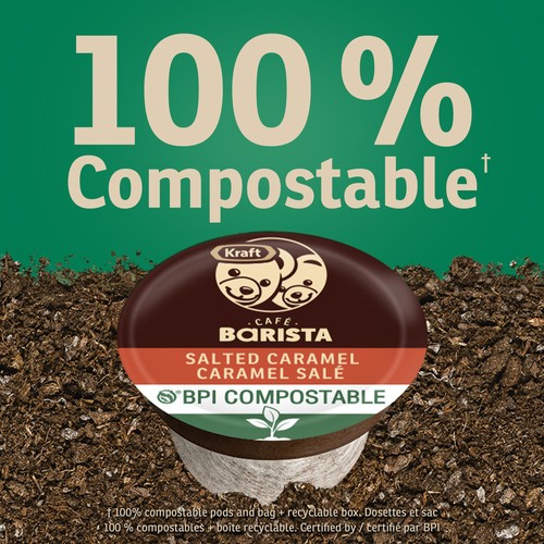 Kraft Cafe Barista Coffee Pods Salted Caramel 12 K-Cups 120 g