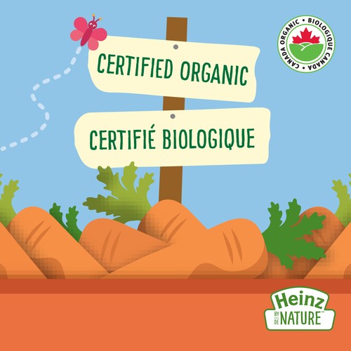 Heinz by Nature 100% Natural Baby Food Organic Carrots Purée 128 ml
