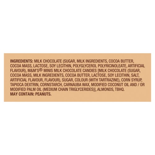 M&M's Minis Milk Chocolate Bar With Almonds 110 g
