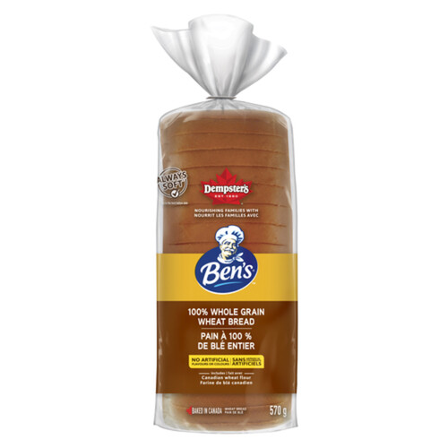 Ben's Holsum Bread 100% Whole Wheat 570 g