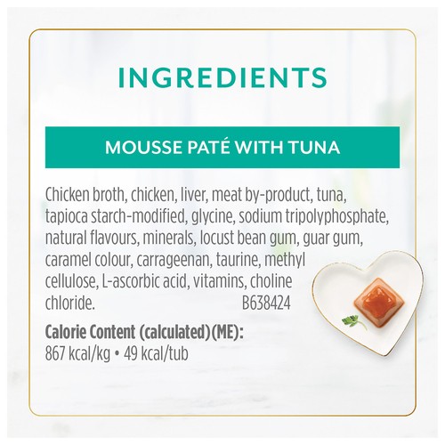 Fancy Feast Gems Wet Cat Food Mousse Paté With Tuna 2 x 57 g