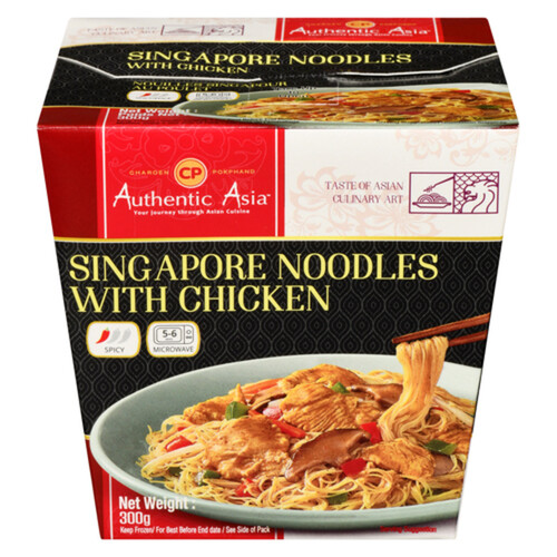 Authentic Asia Frozen Singapore Noodles With Chicken 300 g 