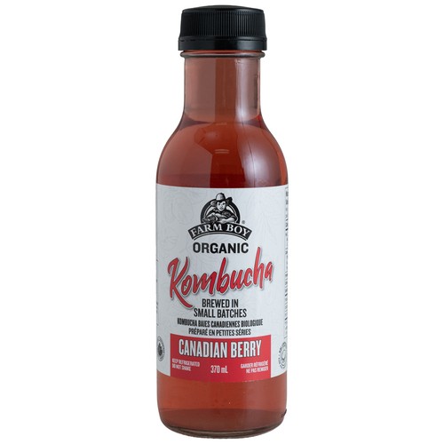 Farm Boy Organic Kombucha Canadian Berry 370 ml (bottle)