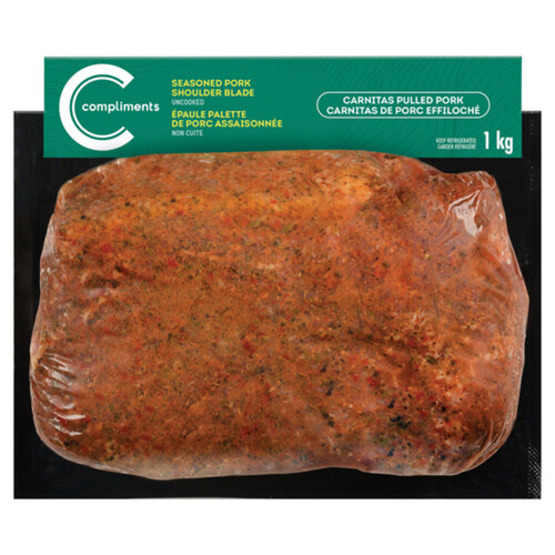 Compliments Seasoned Carnitas Pork Shoulder Blade 1 kg