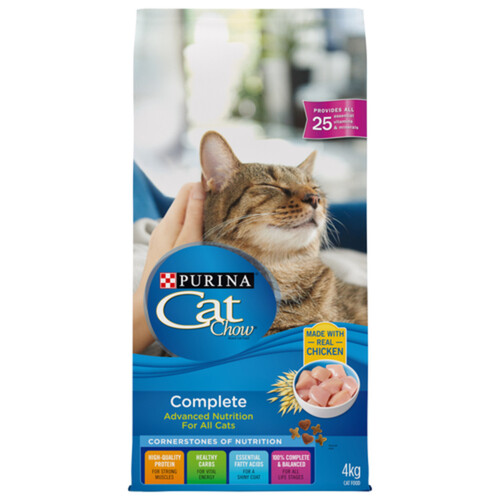 Purina Cat Chow Dry Cat Food Complete With Real Chicken 4 kg