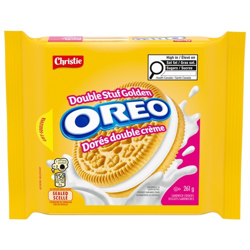 Oreo Sandwich Cookies Double Stuf Golden 261 g