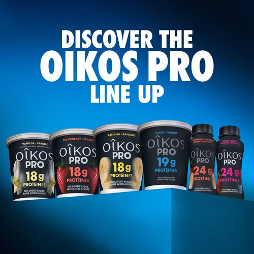 Oikos Pro High Protein Drinkable Yogurt Strawberry Banana 300 ml