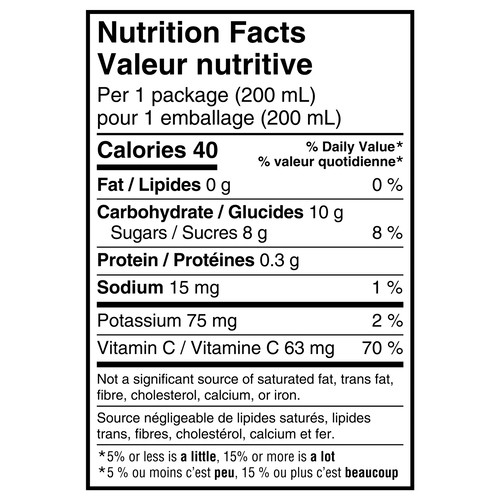 Minute Maid Juice Peach Mango 8 x 200 ml (cartons)