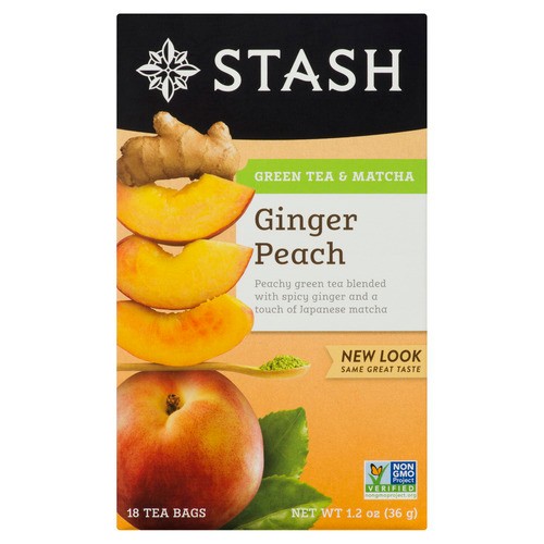 Stash Green Tea & Matcha Ginger Peach 18 Tea Bags 