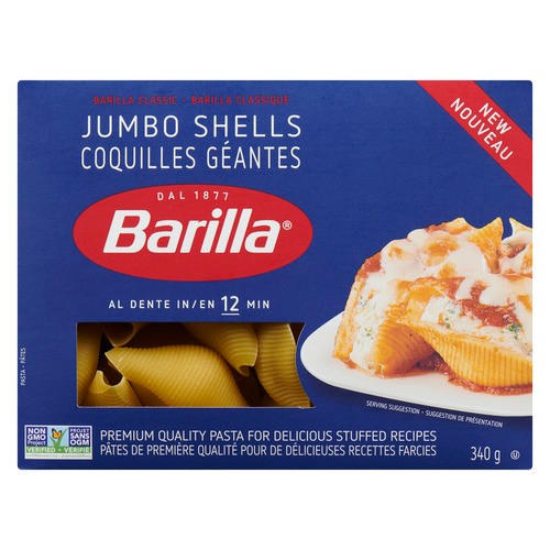 Barilla Pasta Jumbo Shells 340 g
