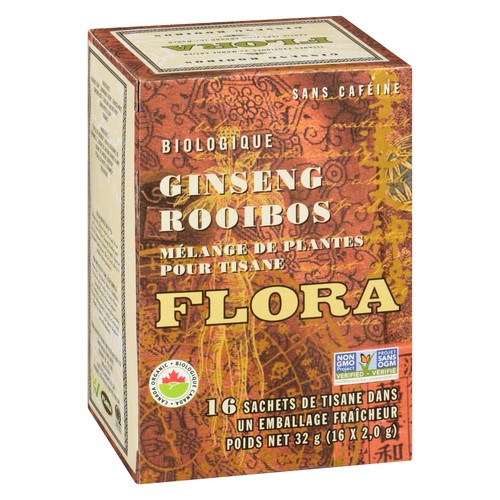 Flora Organic Tea Double Ginseng 16 EA