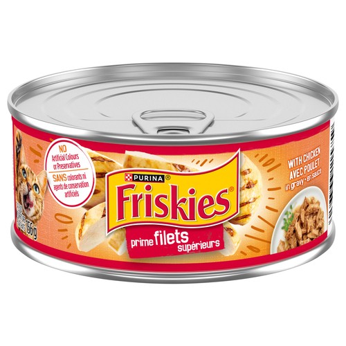 Purina Friskies Prime Filets Wet Cat Food Chicken In Gravy 156 g
