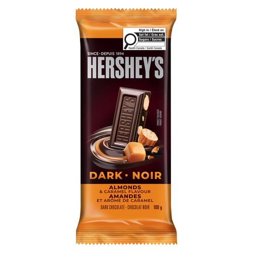 Hershey's Dark Chocolate Bar Almond Caramel 100 g