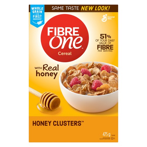 Fibre One Cereal Honey Clusters 475 g