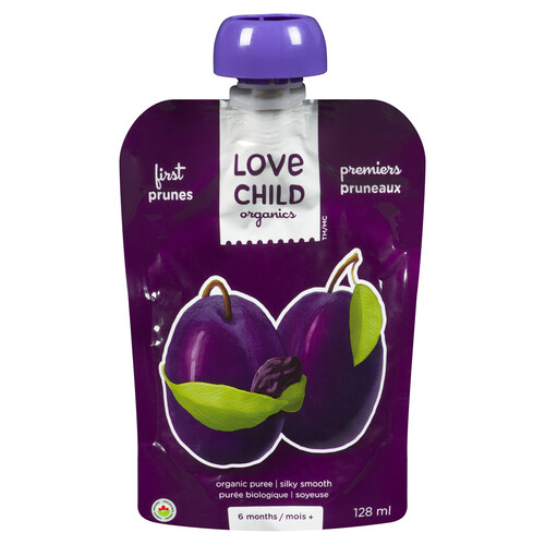 Love Child Organics Baby Food First Prunes 128 ml