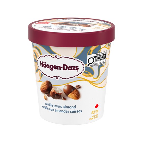 Haagen-Dazs Ice Cream Vanilla Swiss Almond 450 ml